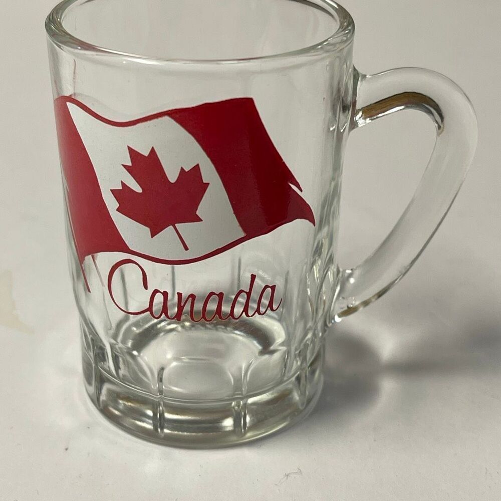 Vintage Mini mug shot glass Canada made in France.